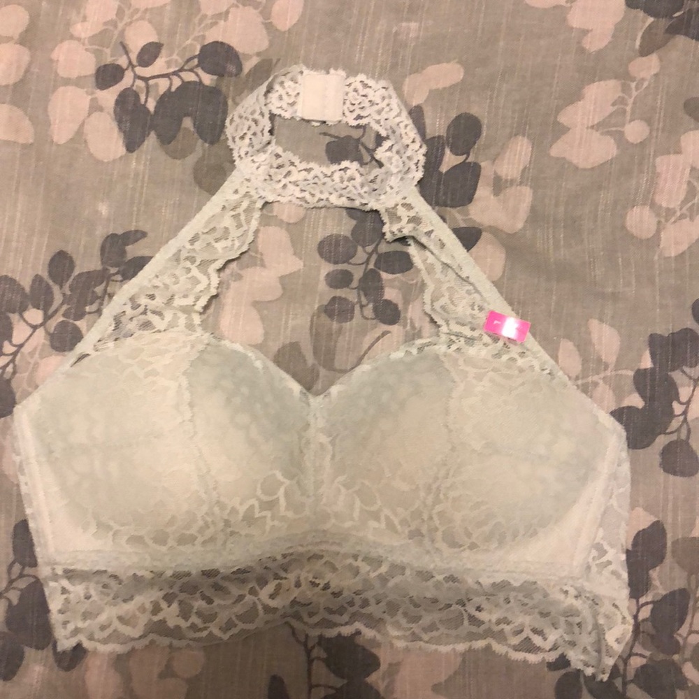✨Pink Victoria’s Secret Lace Halter Bra✨